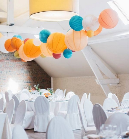 Paper lantern shop ceiling decorations